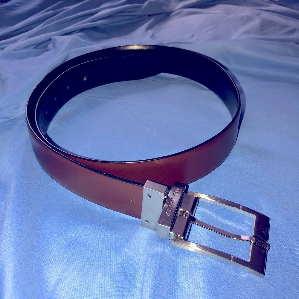 Ted Baker London. Reverse Flip Black and Brown Belt.